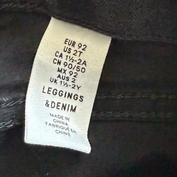 H&M|Baby girl,toddler grey skinny jeans w Cat design & ‘Blessed' Tank Top•••2T - Picture 4 of 5